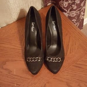 Black "Limelight" Suede Pumps